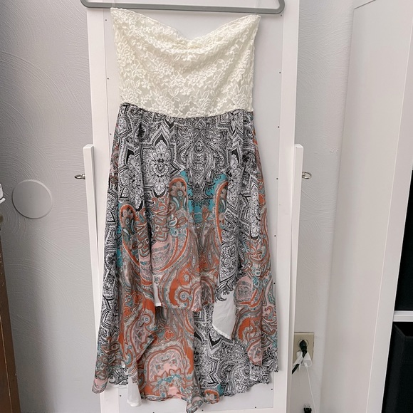 L8ter High-low Strapless Dress - Picture 1 of 6